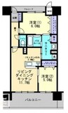 アルファライフ岡山駅南 2LDKの間取り
