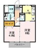 ROSE GARDEN 2Kの間取り