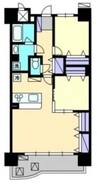 クレール西市 2LDKの間取り