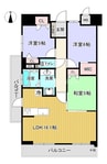 リビンコートスタイル昭和町 3LDKの間取り
