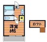 メゾンサクラ 1Kの間取り