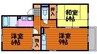 セジュール浜野　Ｃ棟 2LDKの間取り