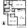 グランシャリオ 2LDKの間取り