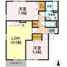 グランシャリオ 2LDKの間取り