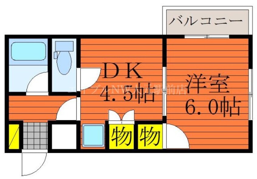 間取図 サンツボイⅡ