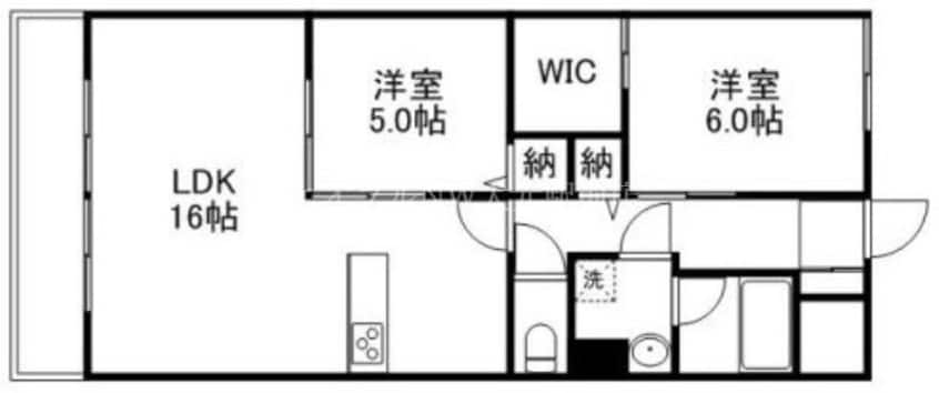 間取図 ラシュレ浜野