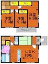 SIMPLE 3LDKの間取り