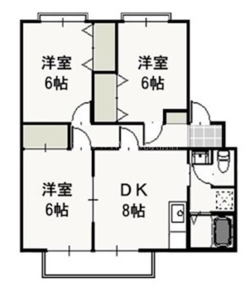 間取図 ピュアハイツ北方　Ⅱ