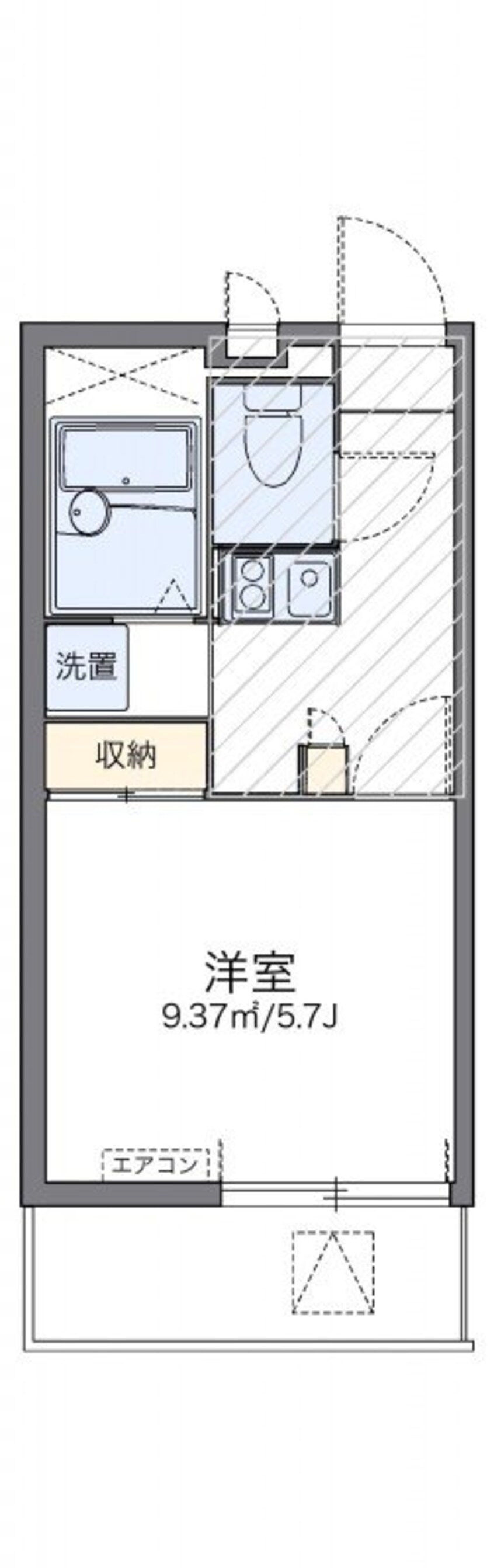 間取図 レオパレスコスモスⅡ