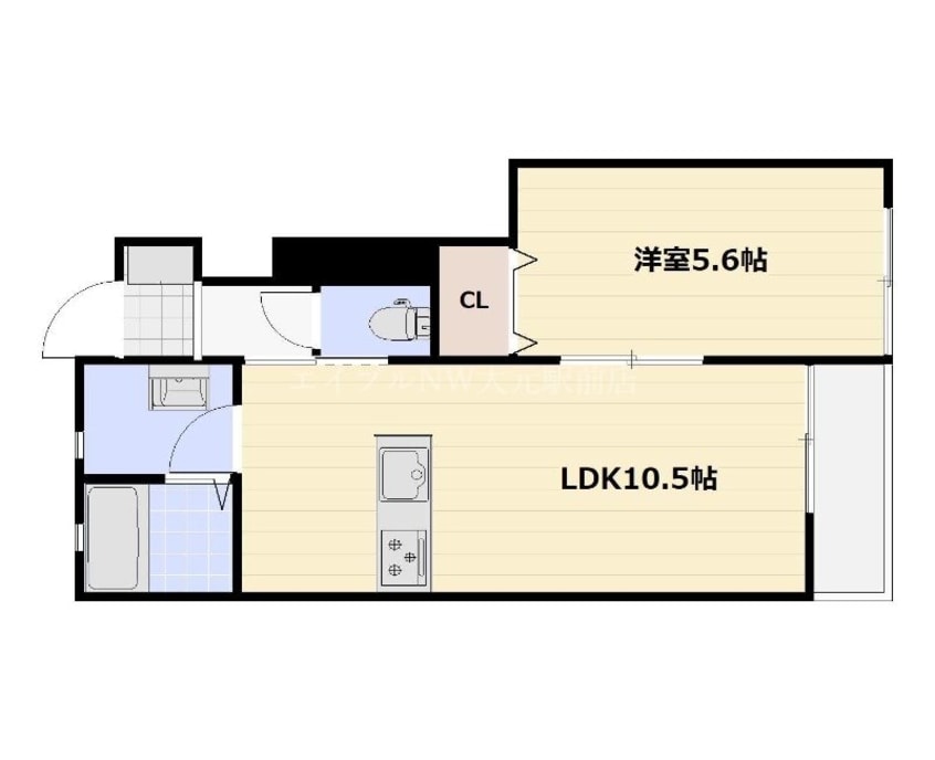 間取図 cocoru庭瀬