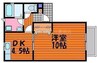 ルール・トワール 1DKの間取り