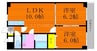 サニーヒルズ大福 2LDKの間取り