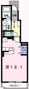 メゾン♪フォルテ 1Rの間取り
