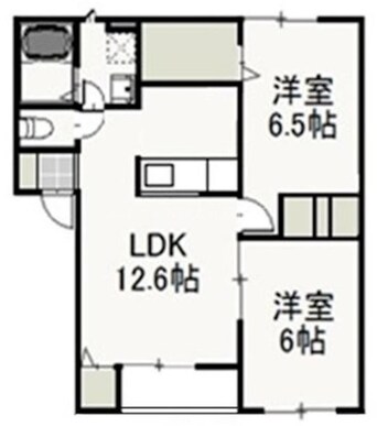 間取図 ジャルダン・デ・フルール　Ⅱ