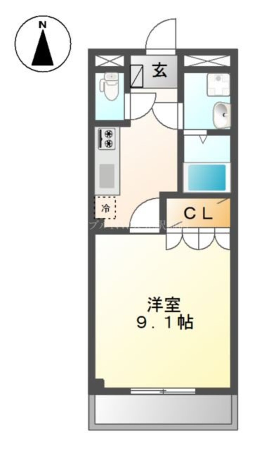 間取図 エスポアール高松