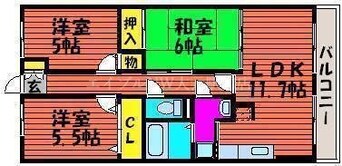 間取図 スカール十日市西町