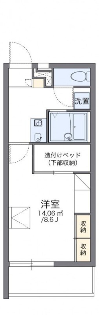 間取図 レオパレスクレベール