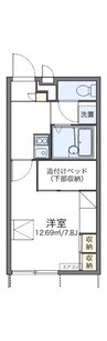 レオパレスパル北方Ⅲ 1Kの間取り