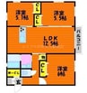 サンライズ 3LDKの間取り