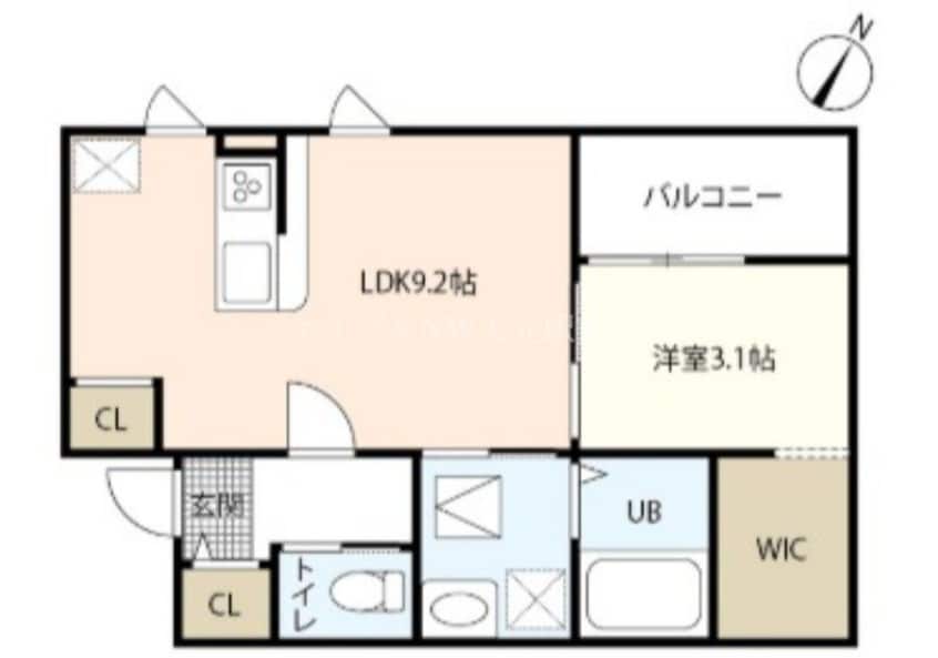間取図 CUORE大福