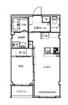 アミューセ北方四日市 1LDKの間取り
