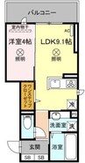 D-ROOM大元駅前 1LDKの間取り