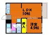 落合アパート 1LDKの間取り