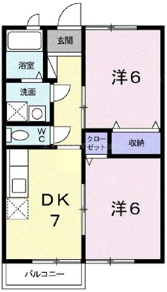 間取図 ニューエルディム小西Ａ