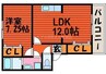 アワーズ新保Ｂ 1LDKの間取り