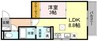 ウィング　Ｂ棟 1LDKの間取り