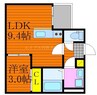 REGALEST 東島田Ⅰ 1LDKの間取り
