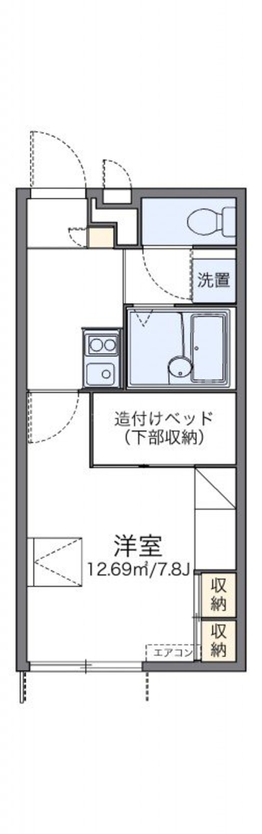 間取図 レオパレスパル北方Ⅲ