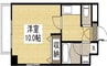 ピアシティ医大東 1Kの間取り