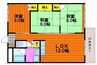 キャステル新野 3LDKの間取り