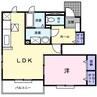 サンメゾン津高 1LDKの間取り