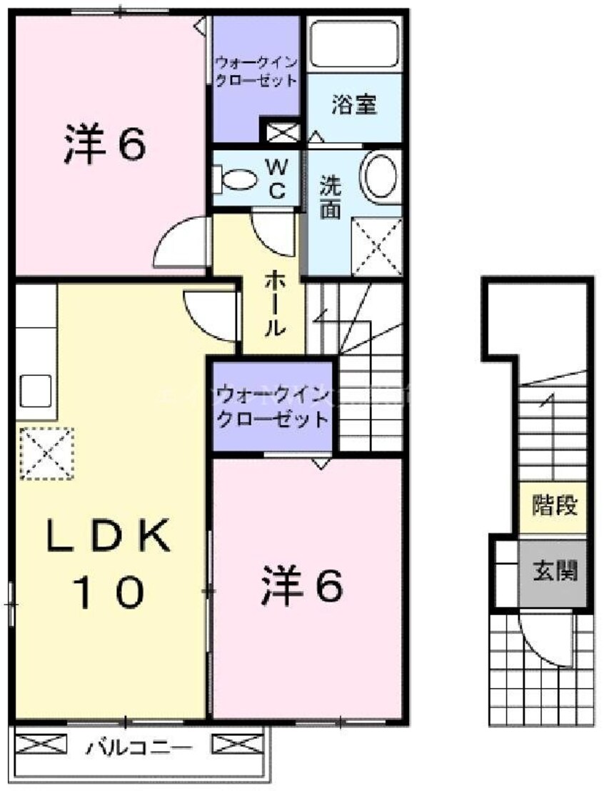 間取図 ベントルナータ　Ｂ