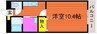 成和第６ビル 1Kの間取り