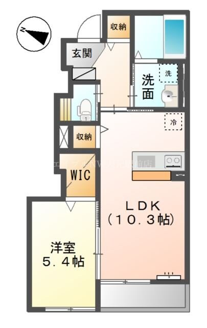 間取り図 プレステージ　庭瀬