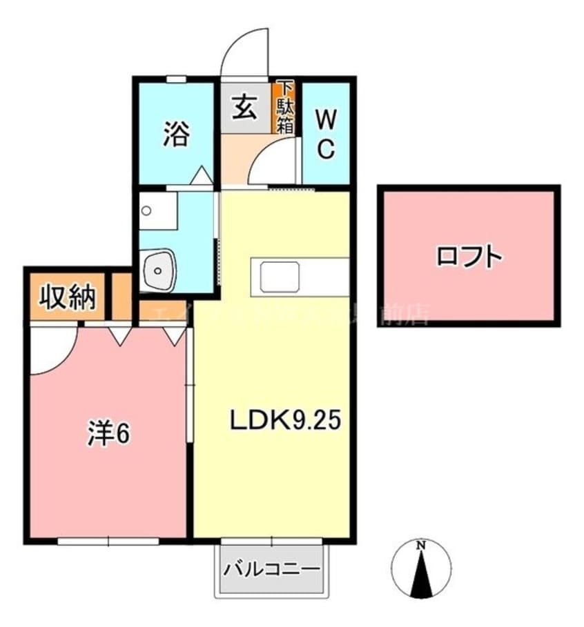 間取図 ラパルテール奉還町壱番館