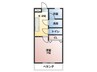 成広伊田コーポ 1Kの間取り