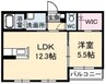 アンシャンテくろだ 1LDKの間取り