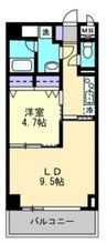 ハアラン表町 1LDKの間取り