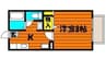 メゾンたちばな　Ｃ棟 1Kの間取り