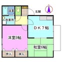 グランパルクB棟の間取図