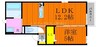 ペガサス 1LDKの間取り