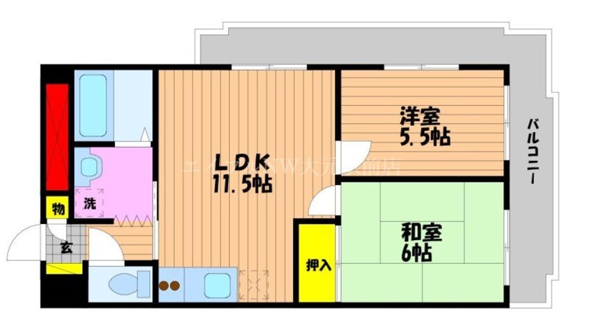 間取図 グランデュール今２号館