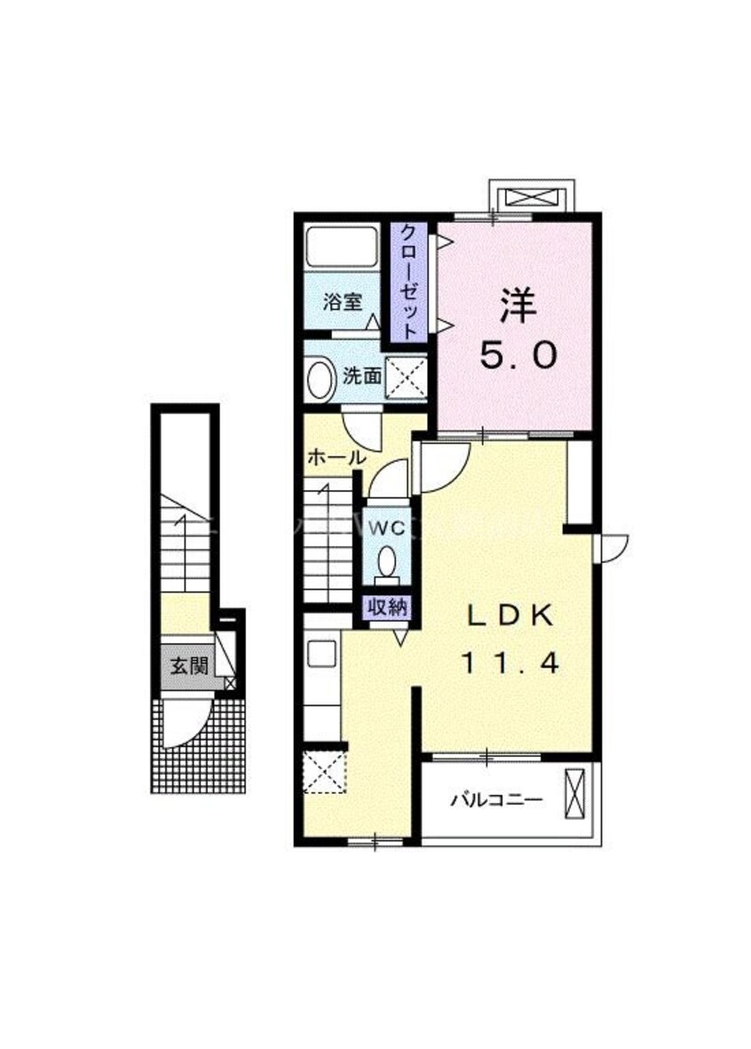 間取図 ホワイトリリー浜野