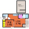 GRANDTIC ICHIGO 1LDKの間取り