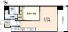 JRBハイツ岡山 1LDKの間取り