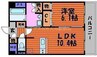フィネス下中野 1LDKの間取り
